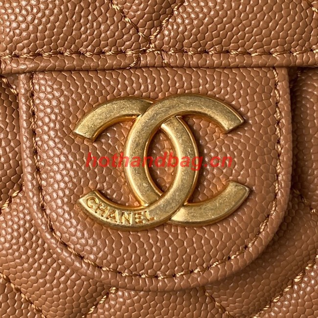 Chanel SMALL HOBO BAG AS3710 BROWN