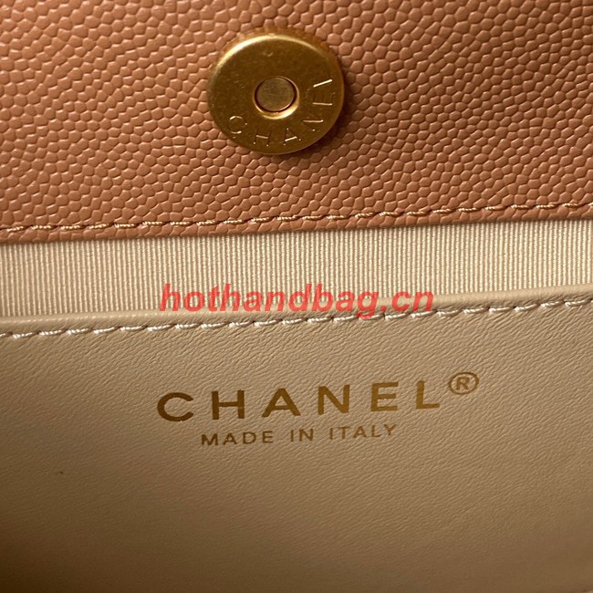 Chanel SMALL HOBO BAG AS3710 BROWN