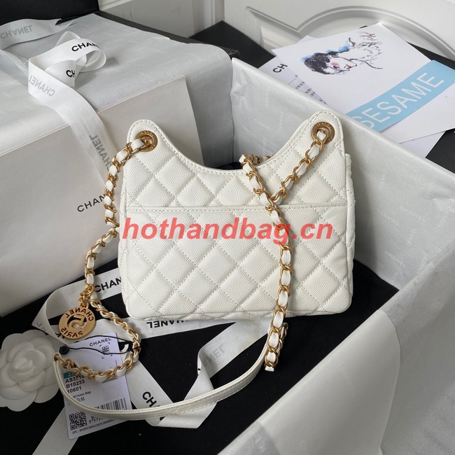 Chanel SMALL HOBO BAG AS3710 White