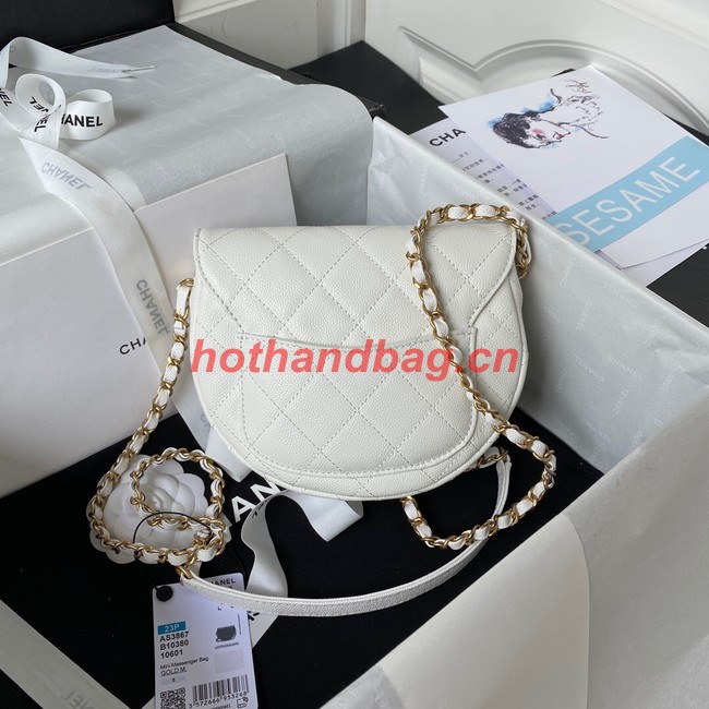 Chanel Shoulder Bag AS3867 white