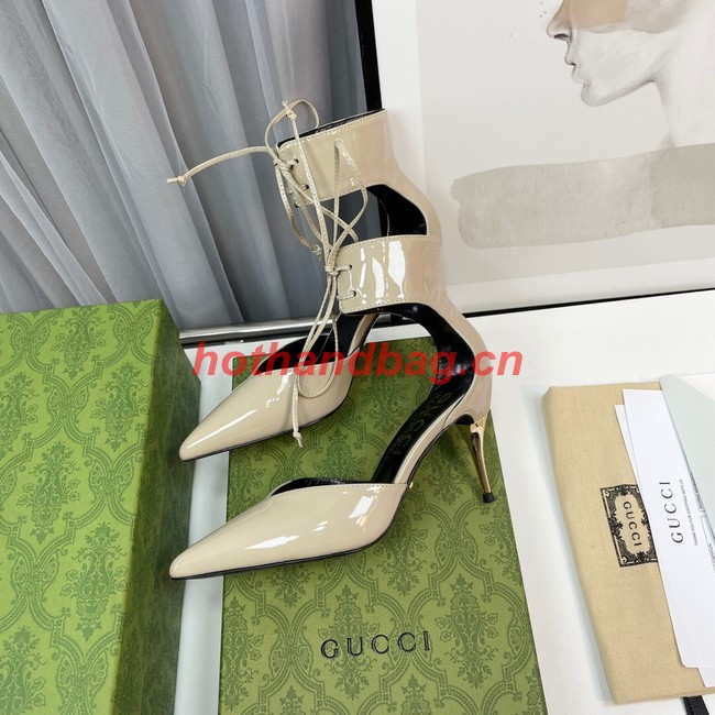 Gucci WOMENS HIGH HEEL PATENT PUMP 93177-4