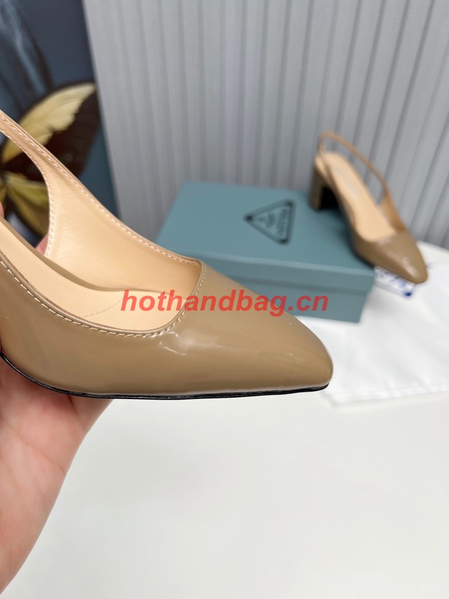 Prada Patent-leather slingback pumps 93174-3