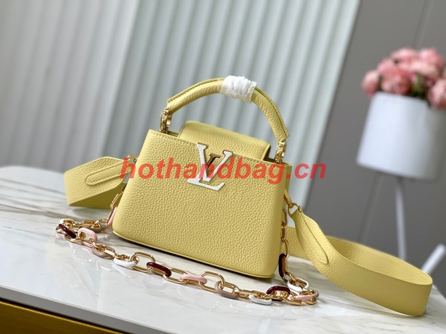 Louis Vuitton Capucines Mini M21798 Jaune Plume Yellow