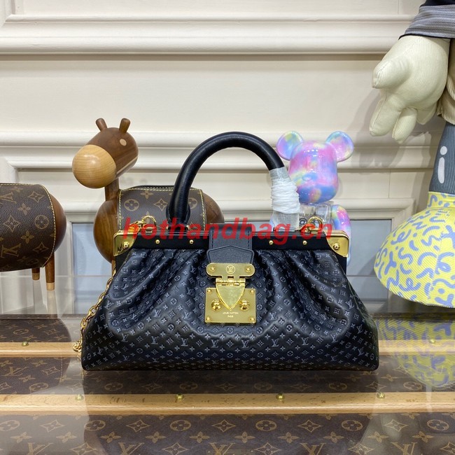 Louis Vuitton Monogram Clutch M22327 black