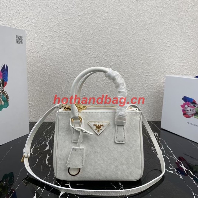 Prada Galleria Saffiano leather mini-bag 1BA906 white