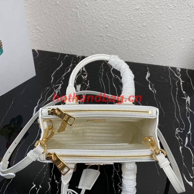 Prada Galleria Saffiano leather mini-bag 1BA906 white