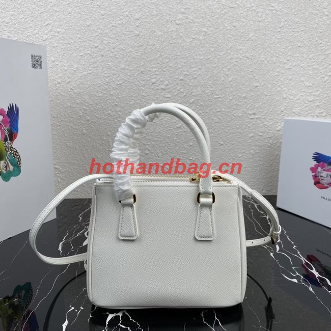 Prada Galleria Saffiano leather mini-bag 1BA906 white