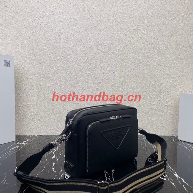 Prada Saffiano leather shoulder bag 2VH152 black