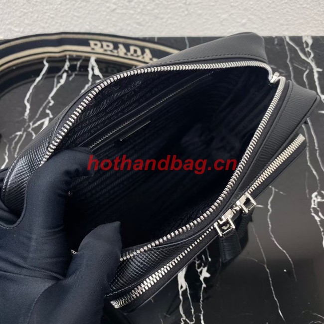 Prada Saffiano leather shoulder bag 2VH152 black