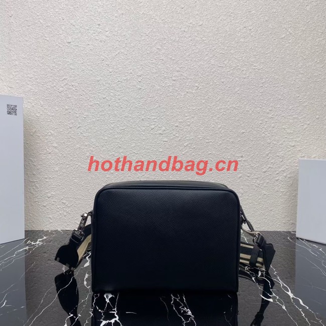 Prada Saffiano leather shoulder bag 2VH152 black