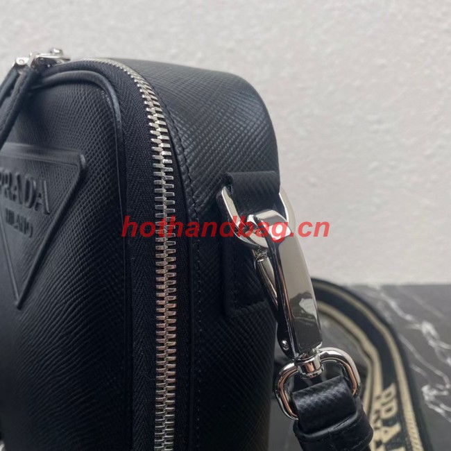 Prada Saffiano leather shoulder bag 2VH154 black