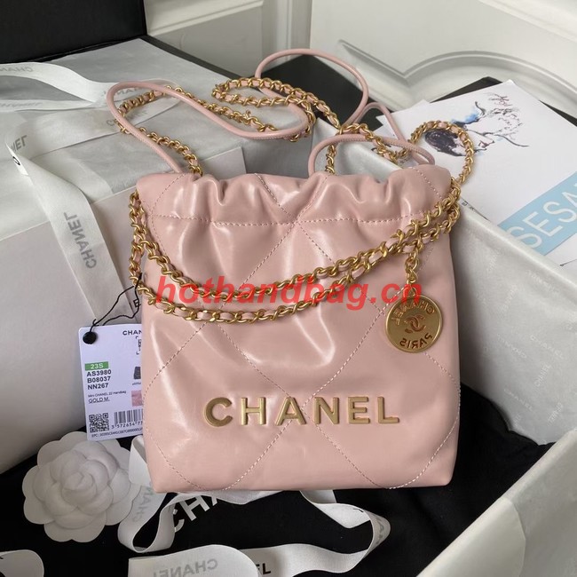 CHANEL 22 MINI HANDBAG AS3980 pink