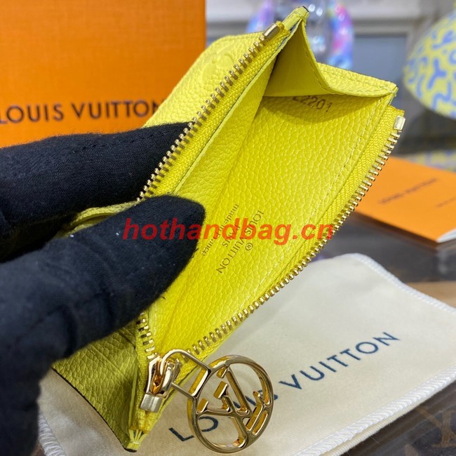 Louis Vuitton Romy Card Holder N81880 Yellow