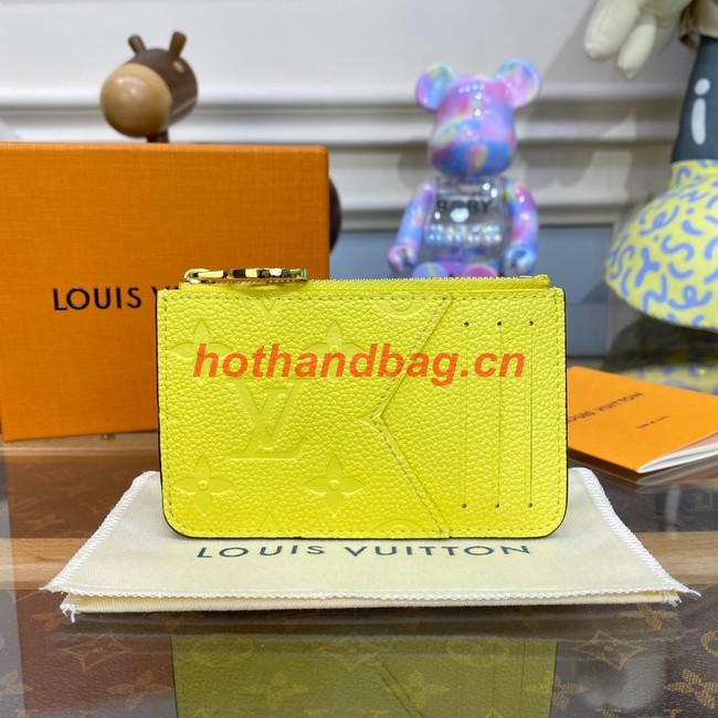 Louis Vuitton Romy Card Holder N81880 Yellow