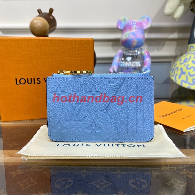 Louis Vuitton Romy Card Holder N81880 blue