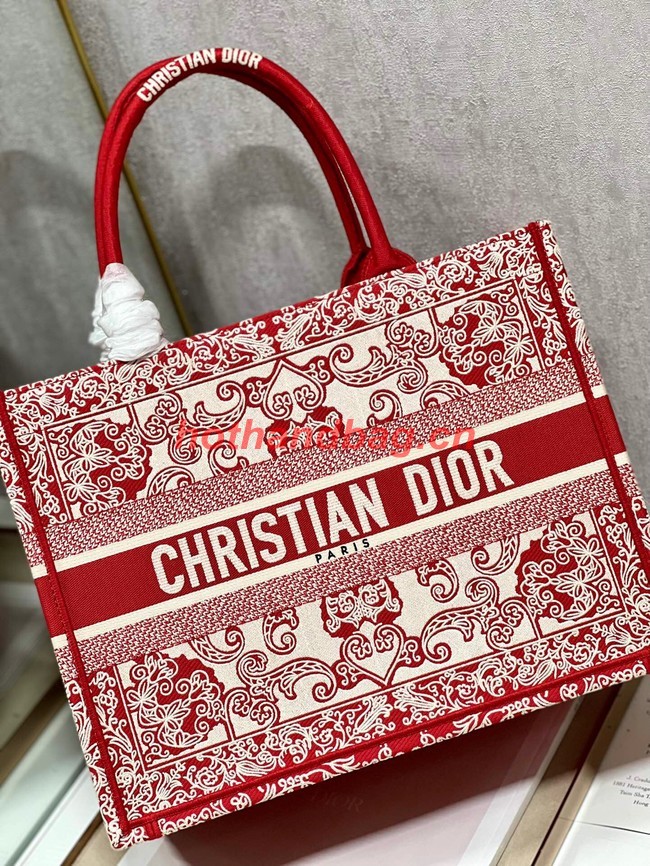 MEDIUM DIOR BOOK TOTE Embroidered M1296ZE