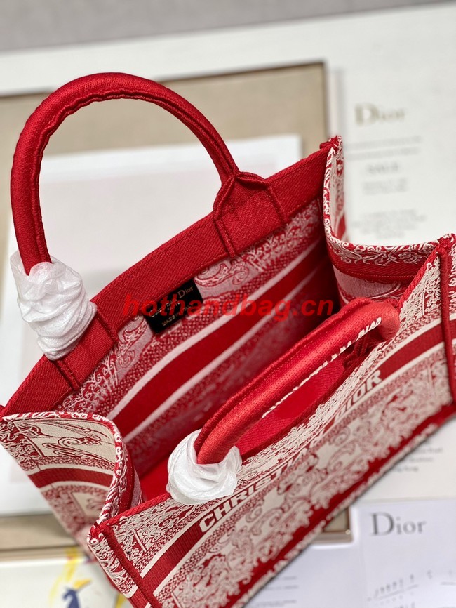 SMALL DIOR BOOK TOTE Embroidered M1265ZD