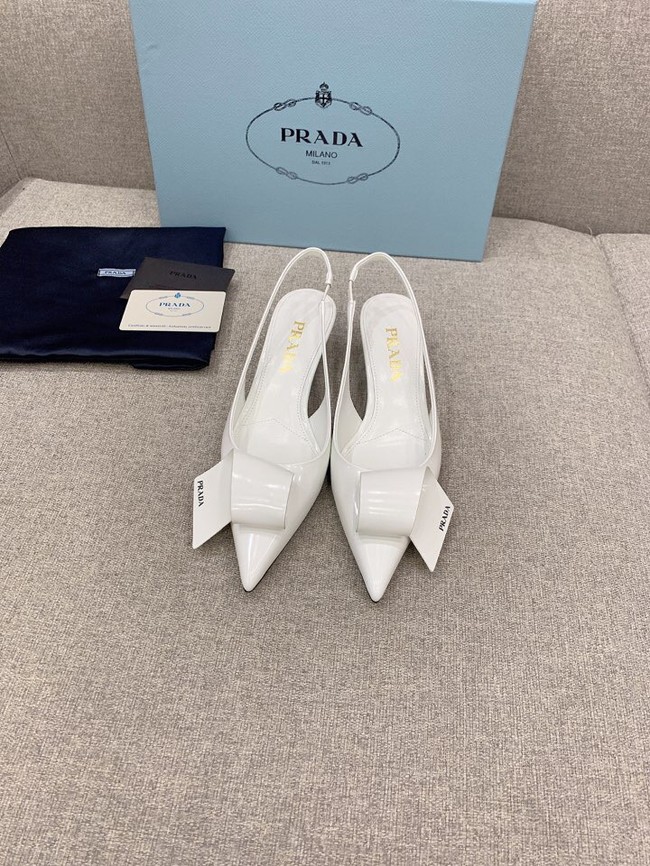 Prada Soft padded leather slingback pumps 93225-1