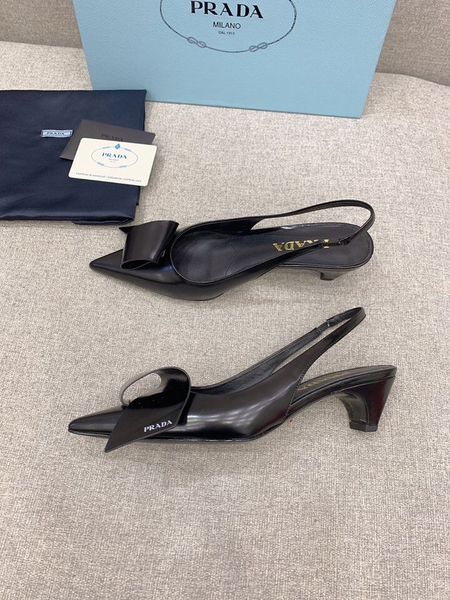 Prada Soft padded leather slingback pumps 93225-3