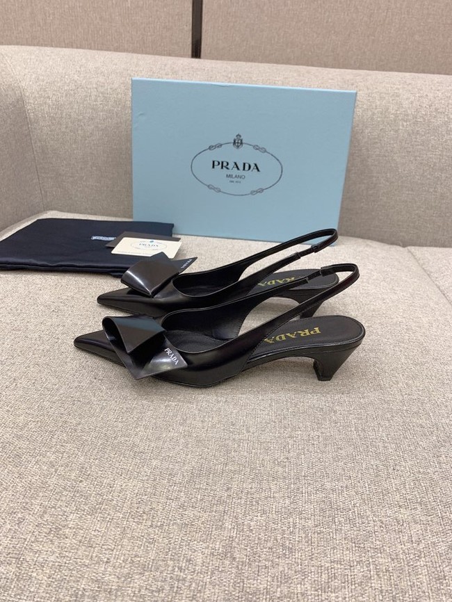 Prada Soft padded leather slingback pumps 93225-6