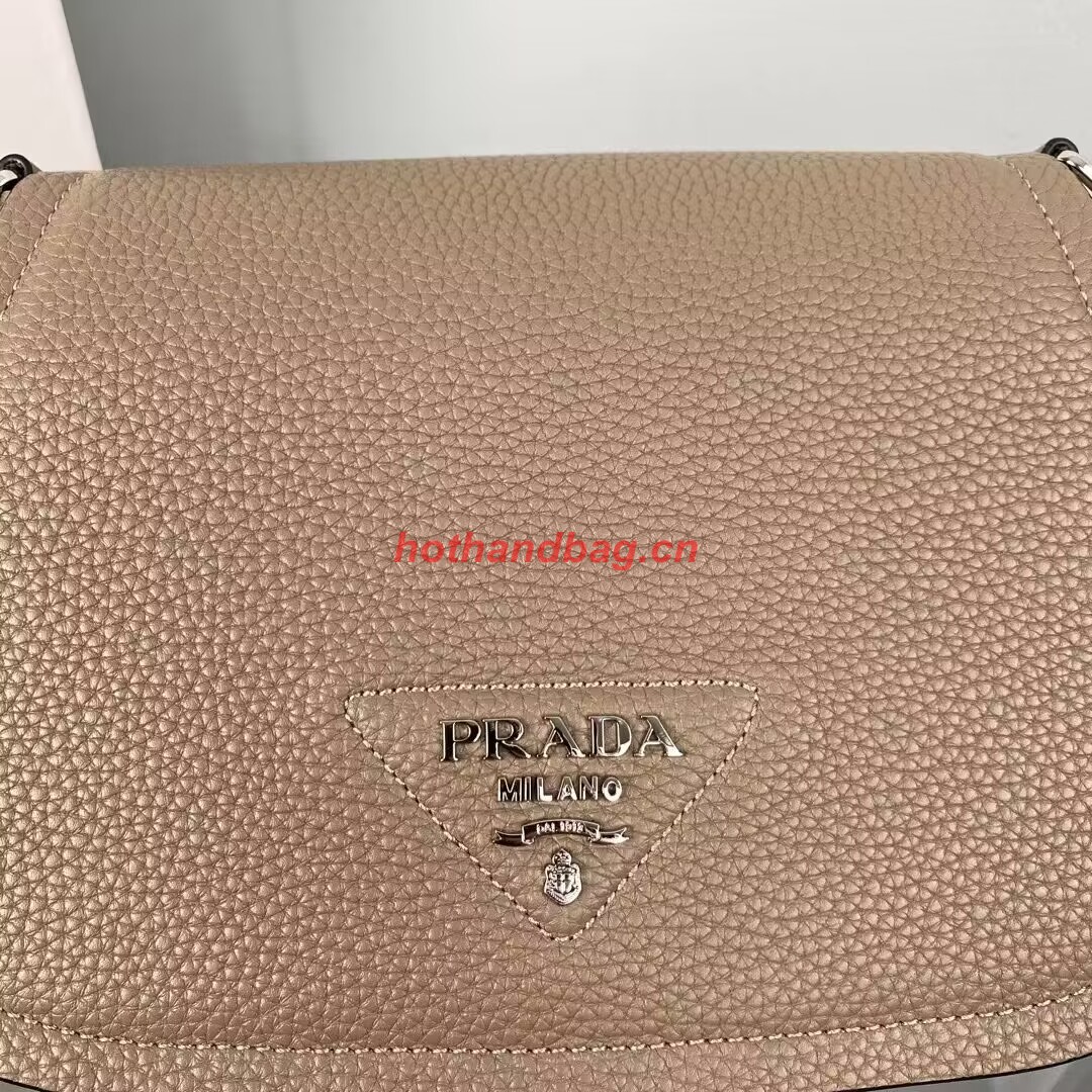  Prada Leather shoulder bag 1AD229 gray