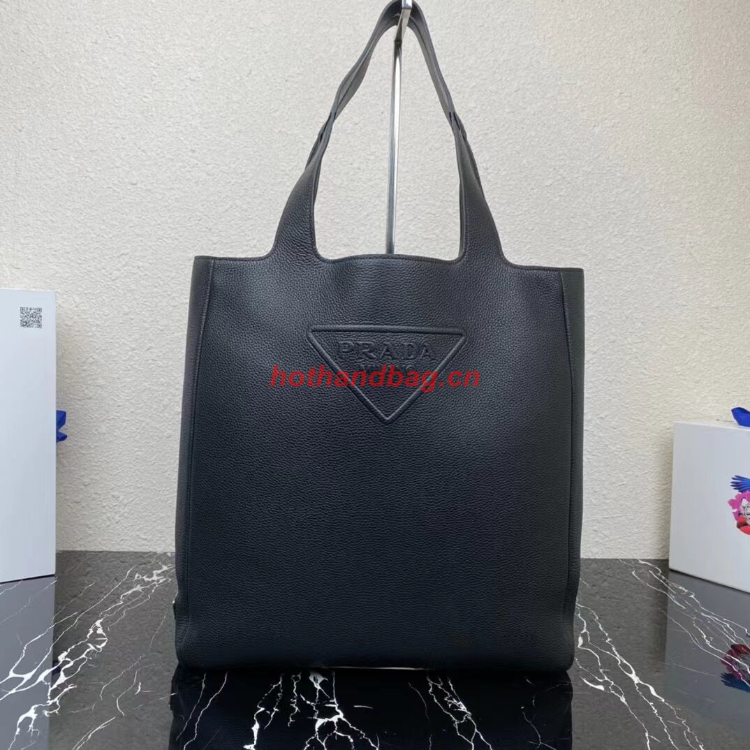 Prada Medium leather tote bag with 2NV990 black