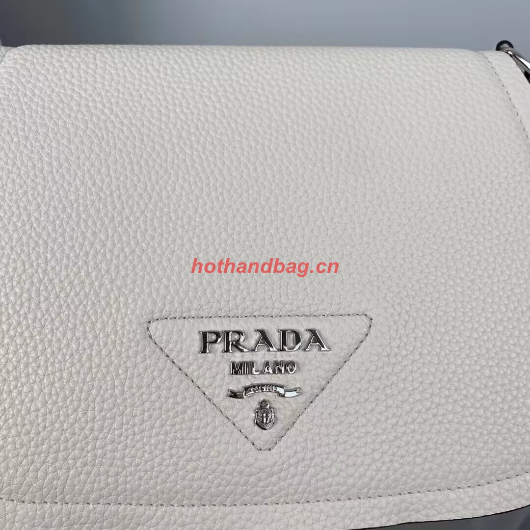 Prada Leather shoulder bag 1AD229 White