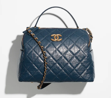 Chanel BOWLING BAG AS3740 Dark Blue