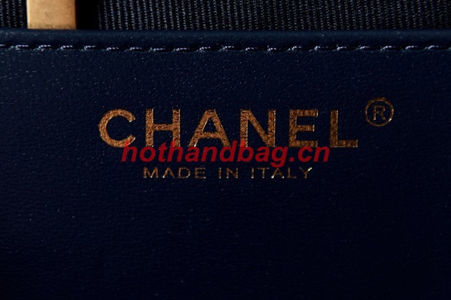 Chanel BOWLING BAG AS3740 Dark Blue