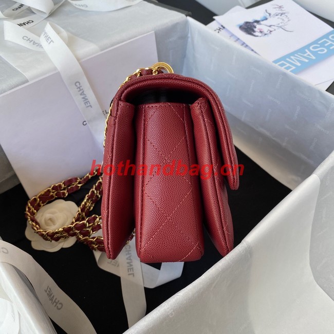 Chanel FLAP BAG AS3580 red