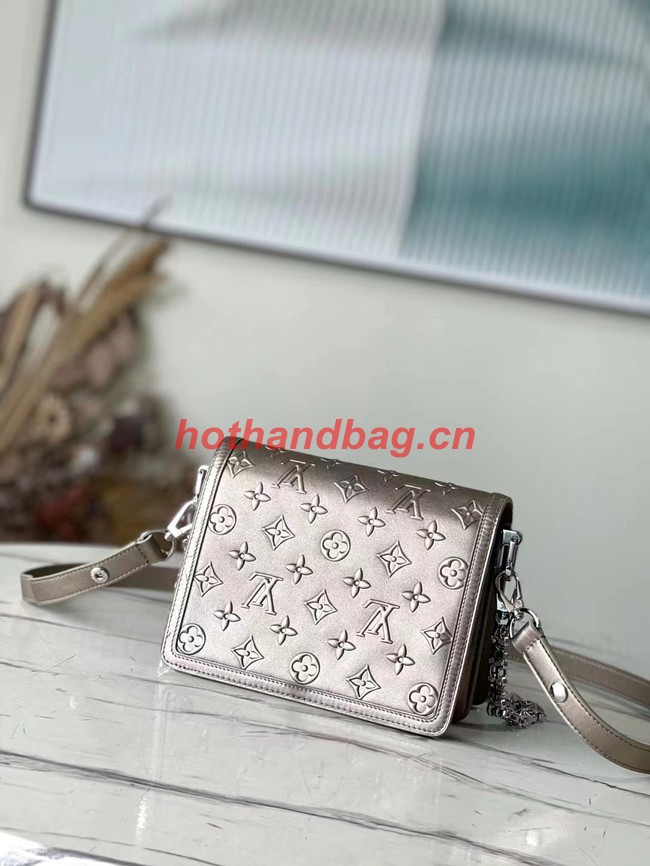 Louis Vuitton Leather DAUPHINE M21740 silvery grey