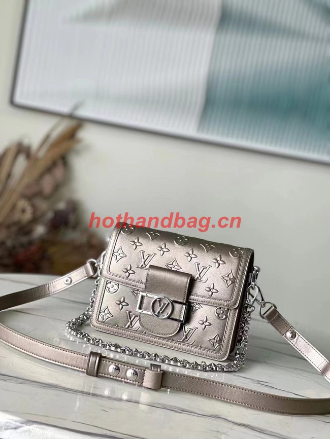 Louis Vuitton Leather DAUPHINE M21740 silvery grey