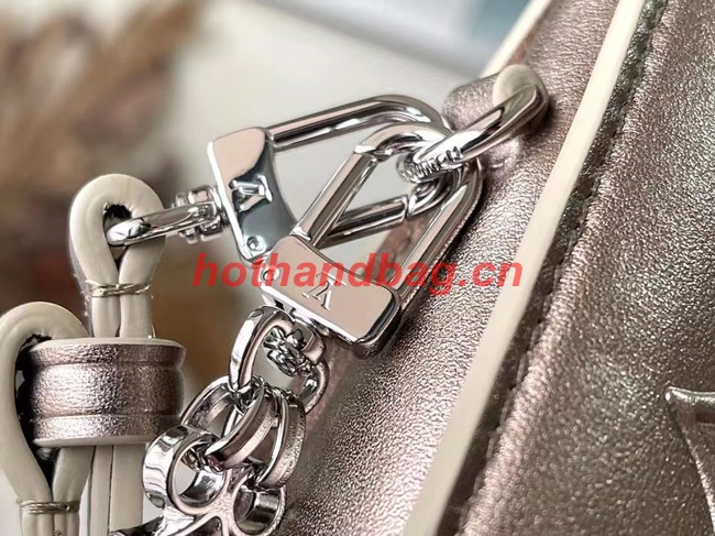 Louis Vuitton Leather M81828 silvery grey