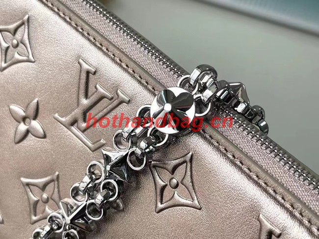 Louis Vuitton Leather M81828 silvery grey