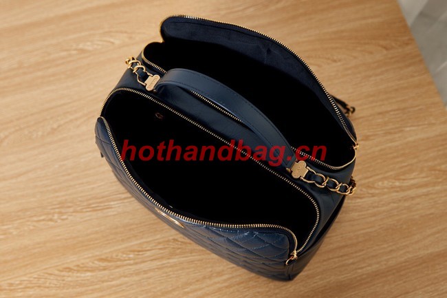 Chanel LARGE BOWLING BAG AS3741 Dark Blue