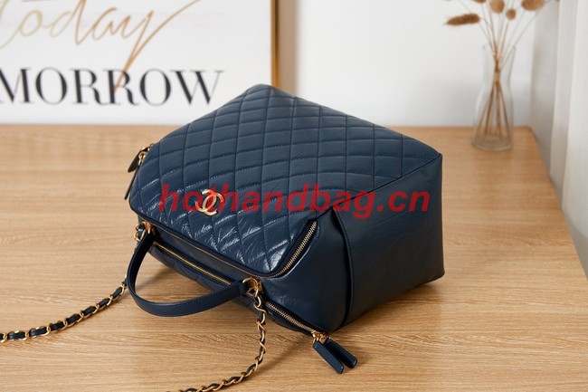 Chanel LARGE BOWLING BAG AS3741 Dark Blue