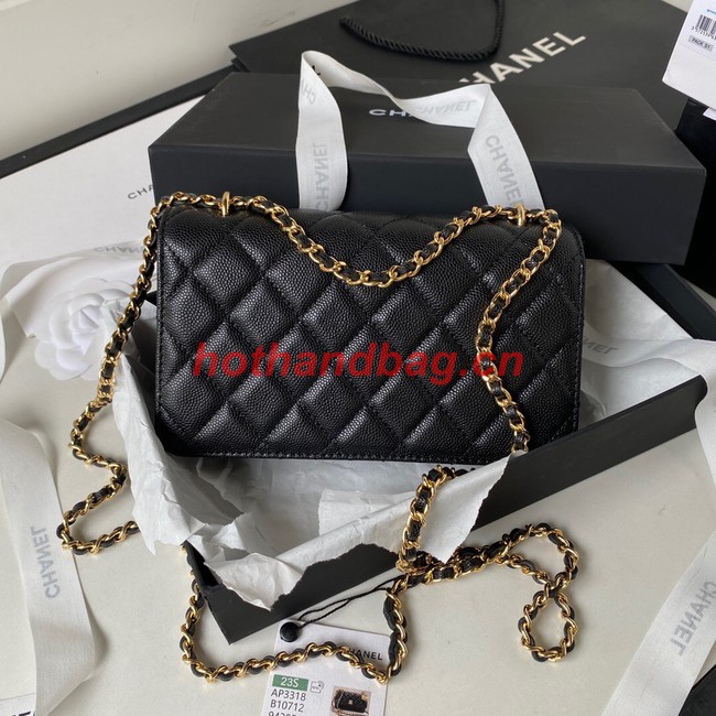 CHANEL WALLET ON CHAIN AP3318 black