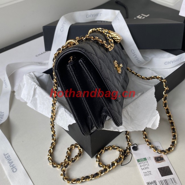 CHANEL WALLET ON CHAIN AP3318 black