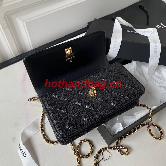 CHANEL WALLET ON CHAIN AP3318 black