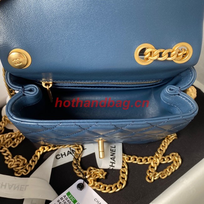 Chanel MINI FLAP BAG AS4040 blue