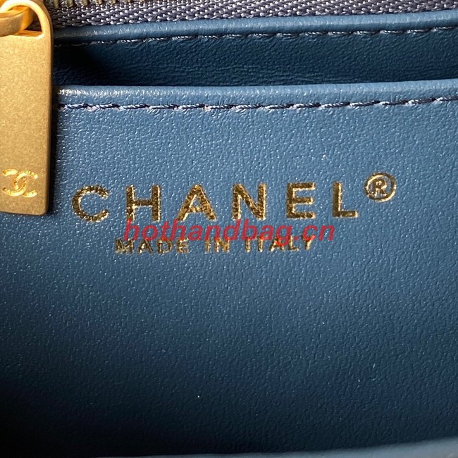 Chanel MINI FLAP BAG AS4040 blue