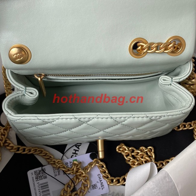 Chanel MINI FLAP BAG AS4040 light green