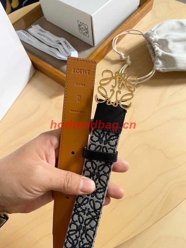 Loewe leather Belt 32MM LOB0056-1