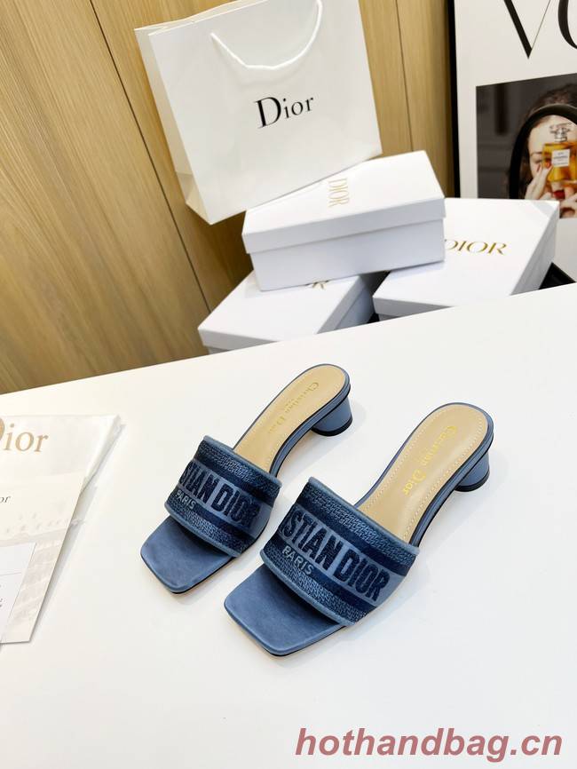 Dior DWAY SLIDE Embroidered Cotton 93320-6