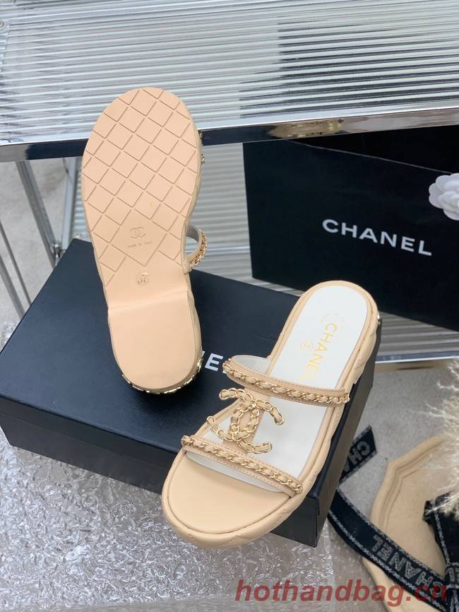 Chanel slippers heel height 3CM 93322-3