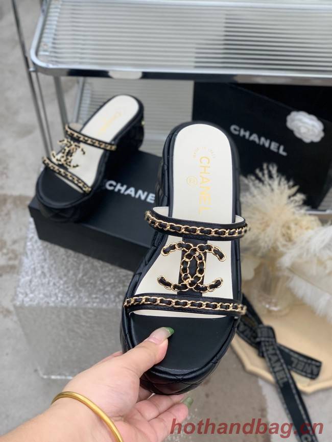 Chanel slippers heel height 7.5CM 93323-3