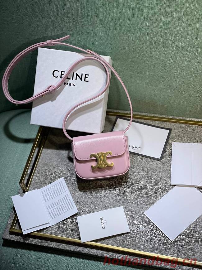 Celine MINI TRIOMPHE IN CALFSKIN 10I512 pink