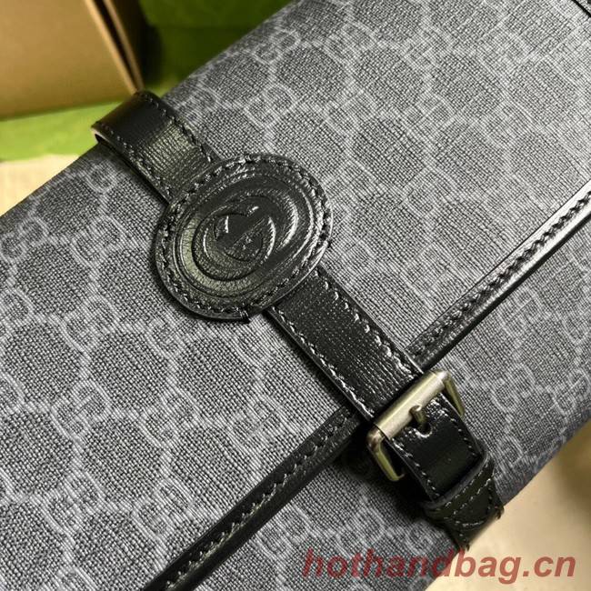 Gucci GG messenger bag with Interlocking G 745679 black