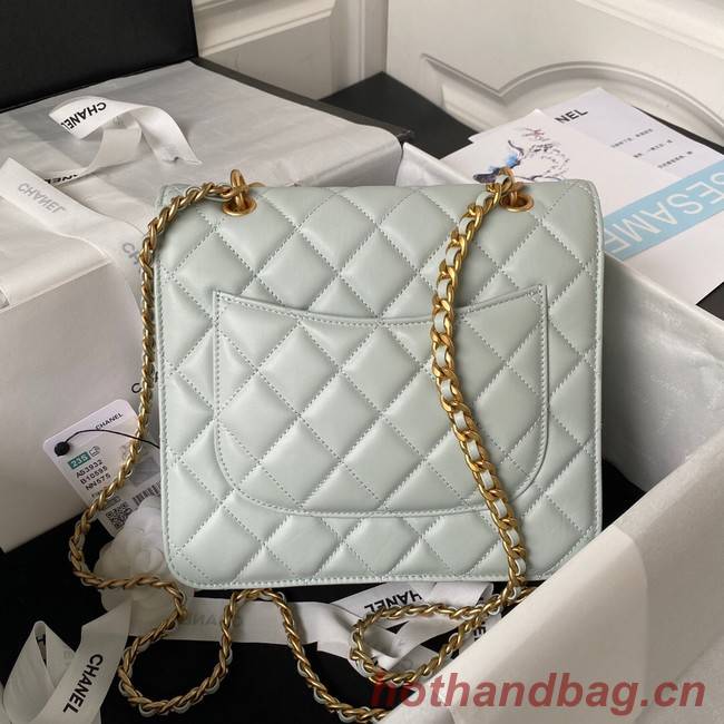 Chanel SMALL FLAP BAG AS3932 LIGHT BLUE