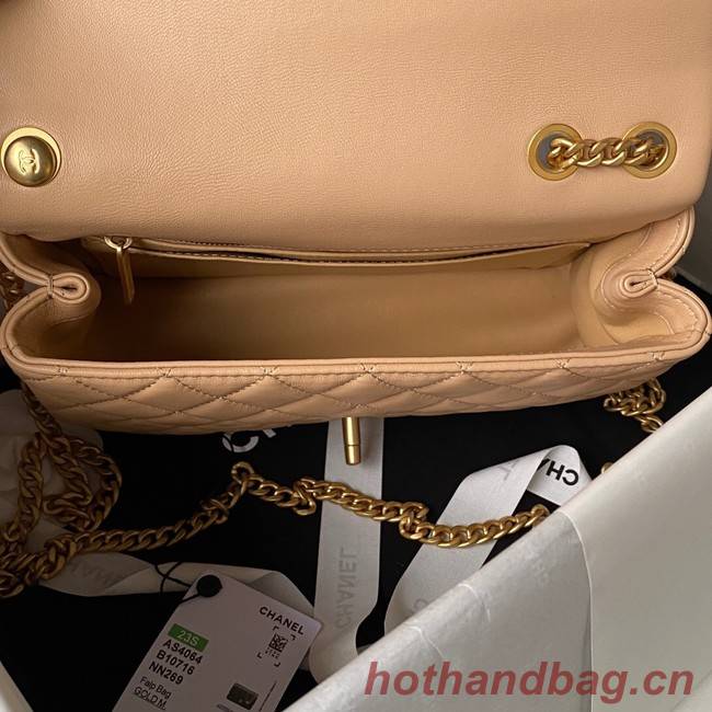 Chanel SMALL FLAP BAG AS4064 apricot